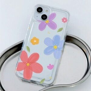 ⚠️Clearance🫧iPhone 13/Pro/ Trendy Clear Floral iPhone Case Brand New